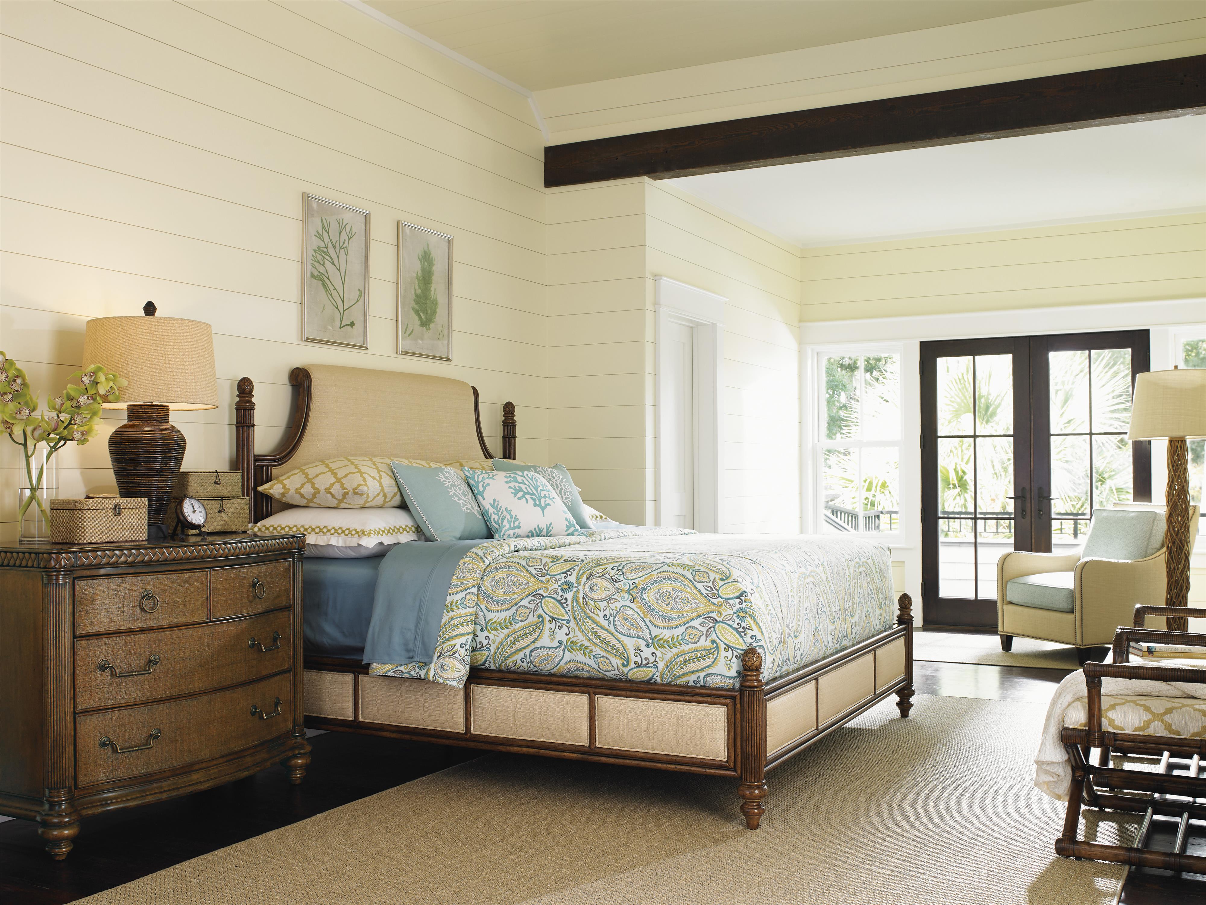 Tommy bahama home bali hai island breeze king rattan bed deals